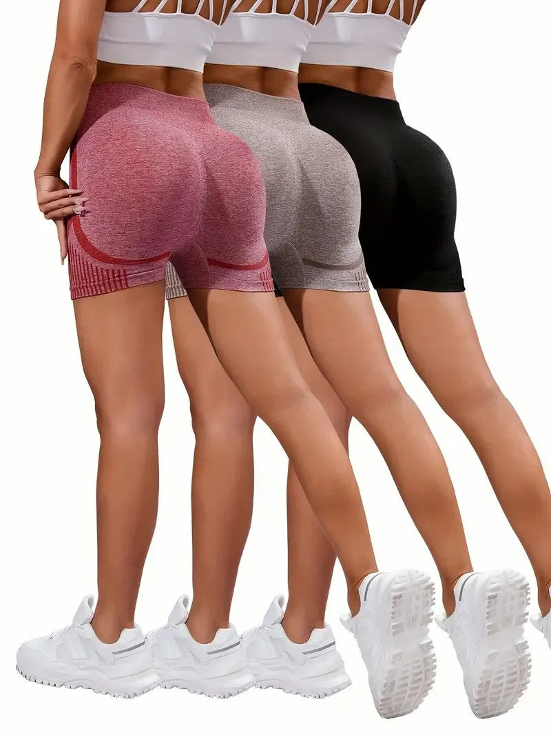 Women Seamless Shorts Leggings Fitness High Waist Push Up Skinny Quick Dry High Elastic Workout Female Sports Yoga Leggings
