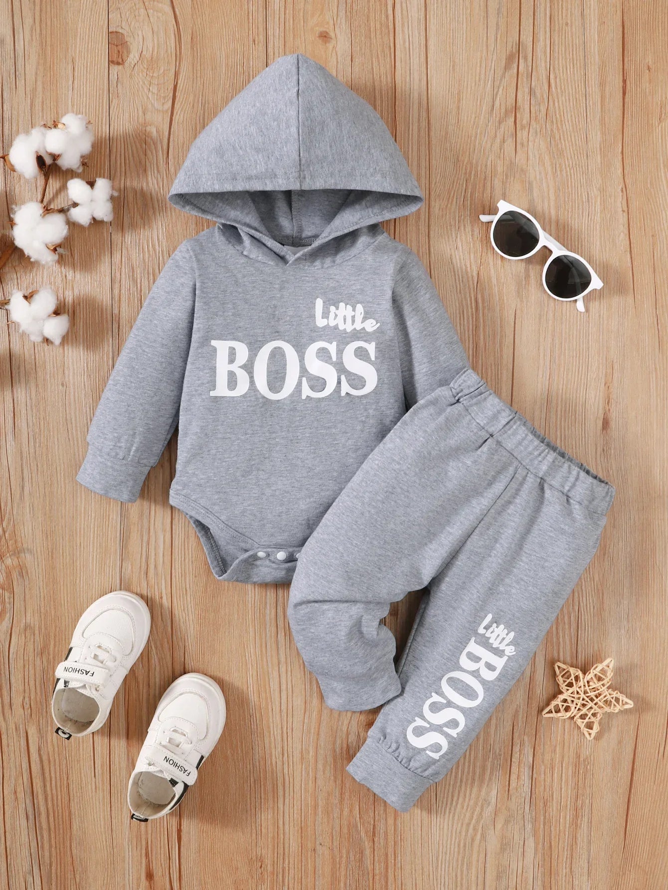 Winter Newborn Infant 0-24M Baby Boy Long Sleeves Cotton Hooded Letter Fashion Baby Hoodies Clothing