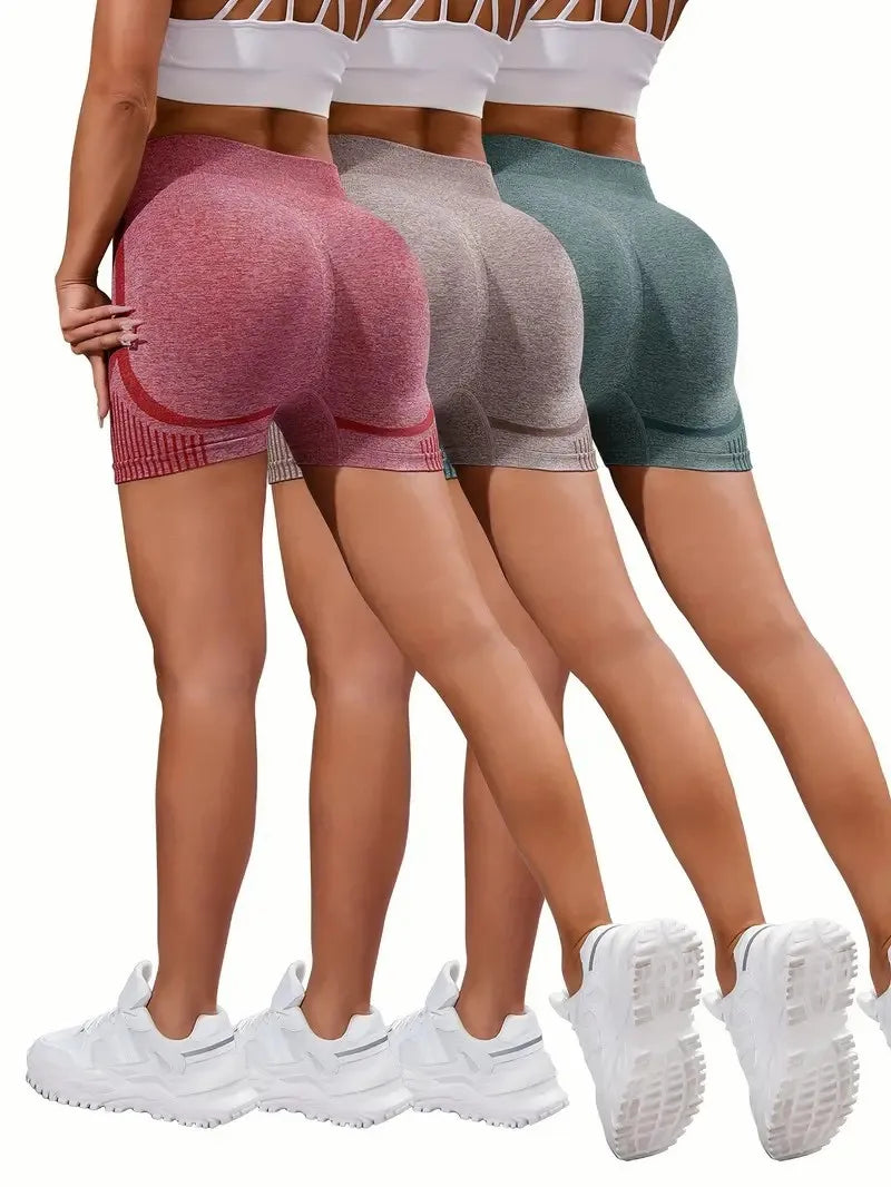 Women Seamless Shorts Leggings Fitness High Waist Push Up Skinny Quick Dry High Elastic Workout Female Sports Yoga Leggings