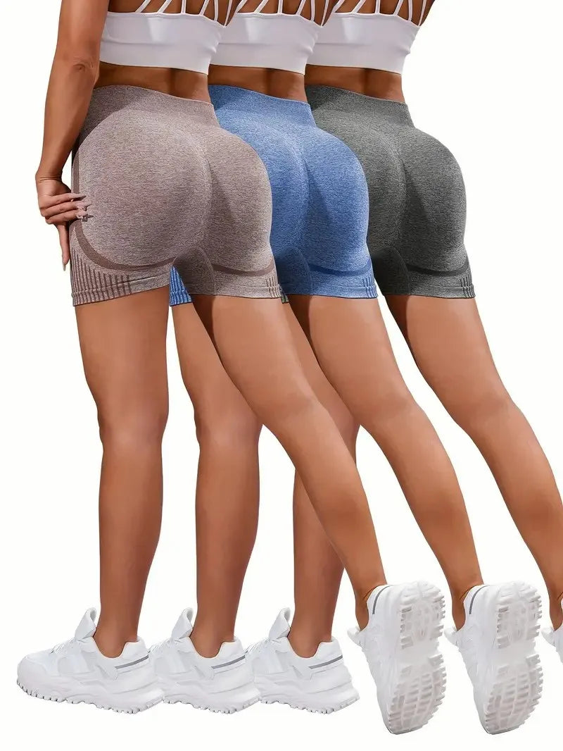 Women Seamless Shorts Leggings Fitness High Waist Push Up Skinny Quick Dry High Elastic Workout Female Sports Yoga Leggings