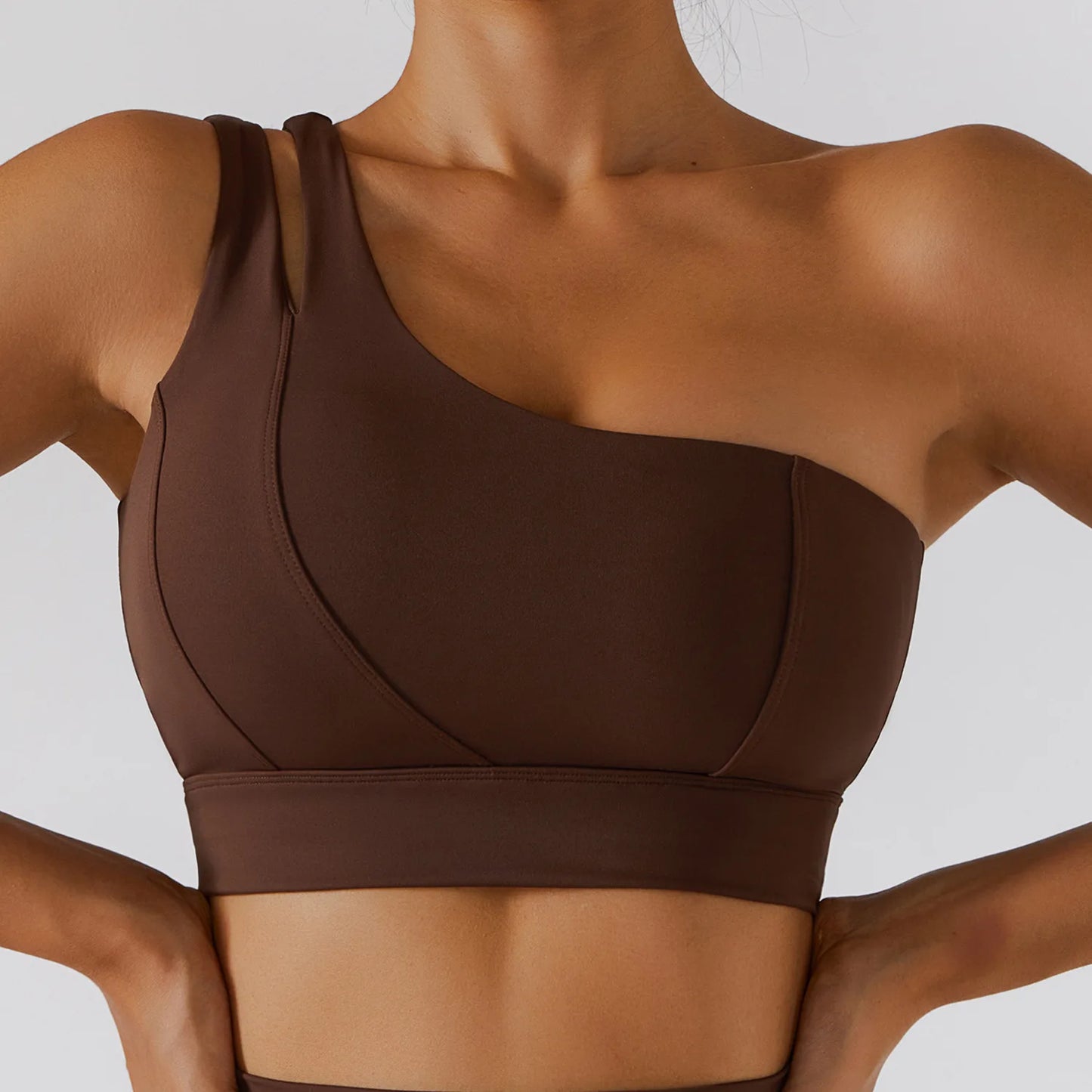 Yoga Skirt Set Women Workout Sport Gym Wear Suit High Wais Fitness Crop Top Female Tennis Sportswear One Shoulder Bra