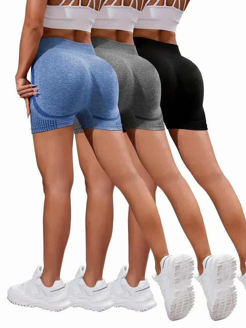 Women Seamless Shorts Leggings Fitness High Waist Push Up Skinny Quick Dry High Elastic Workout Female Sports Yoga Leggings
