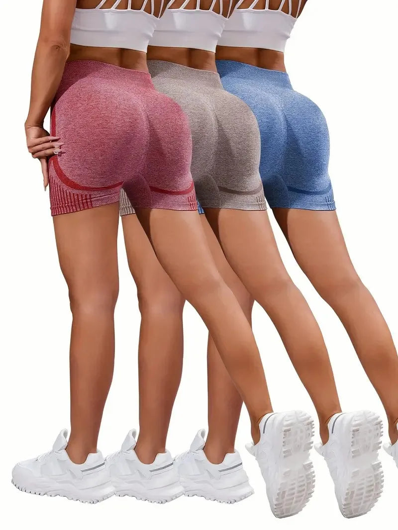 Women Seamless Shorts Leggings Fitness High Waist Push Up Skinny Quick Dry High Elastic Workout Female Sports Yoga Leggings