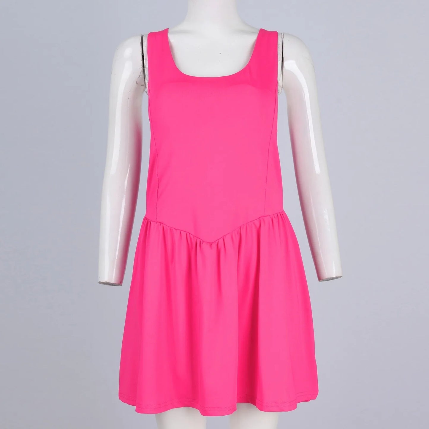 Women Solid Running Workout Rompers Dress Gym Yoga Clothes Athletic Built In Shorts Sleeveless Cross Backless Tennis Playsuits