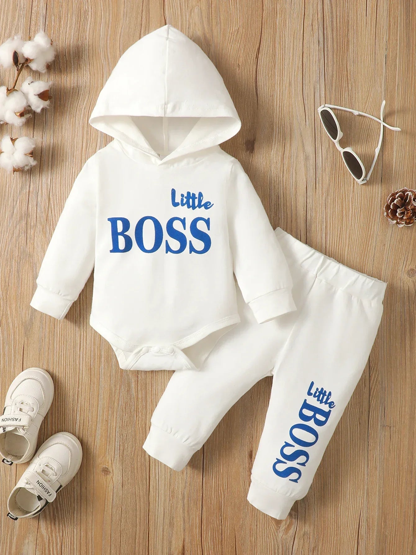 Winter Newborn Infant 0-24M Baby Boy Long Sleeves Cotton Hooded Letter Fashion Baby Hoodies Clothing
