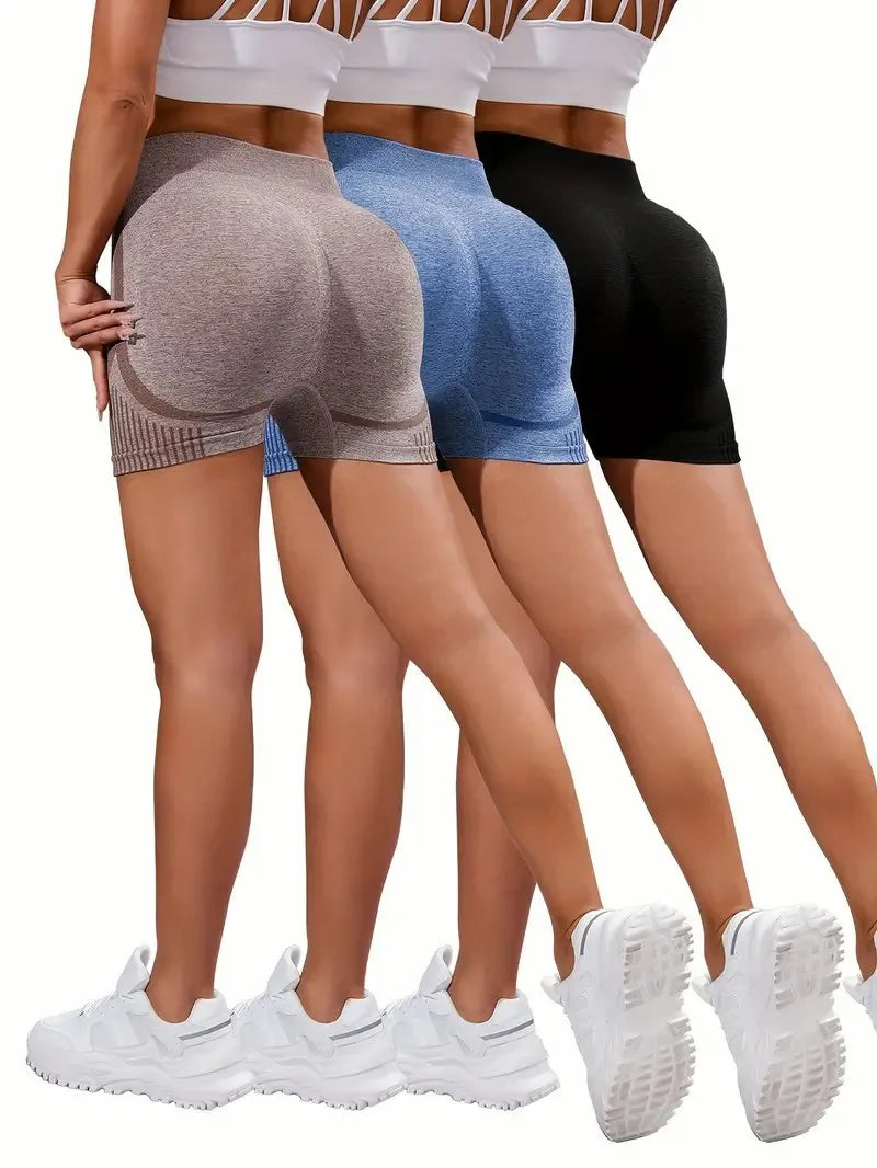 Women Seamless Shorts Leggings Fitness High Waist Push Up Skinny Quick Dry High Elastic Workout Female Sports Yoga Leggings