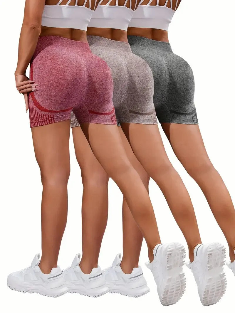 Women Seamless Shorts Leggings Fitness High Waist Push Up Skinny Quick Dry High Elastic Workout Female Sports Yoga Leggings