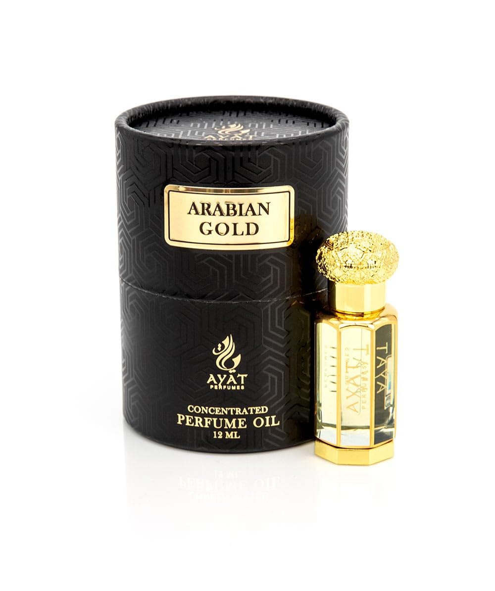 AYAT PERFUMES – Extrait de Parfum 12ml | Jolie Bouteille Dans Une Boîte Élégante | Attar Unisexe Sans Alcool | Huile Parfumée Longue Durée | Senteur Arabian Fabriqué Conçu à Dubaï (Musk Ehsaas)