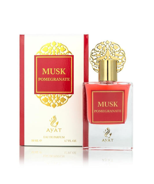 Ayat Perfumes – Coffret Prestige Complet Musk Collection - Eau de Parfum 50ml, Musc 5ml, Huiles Parfumée 12ml & Pommade de 18gr – Parfum Dubai (Musk Pomegranate)