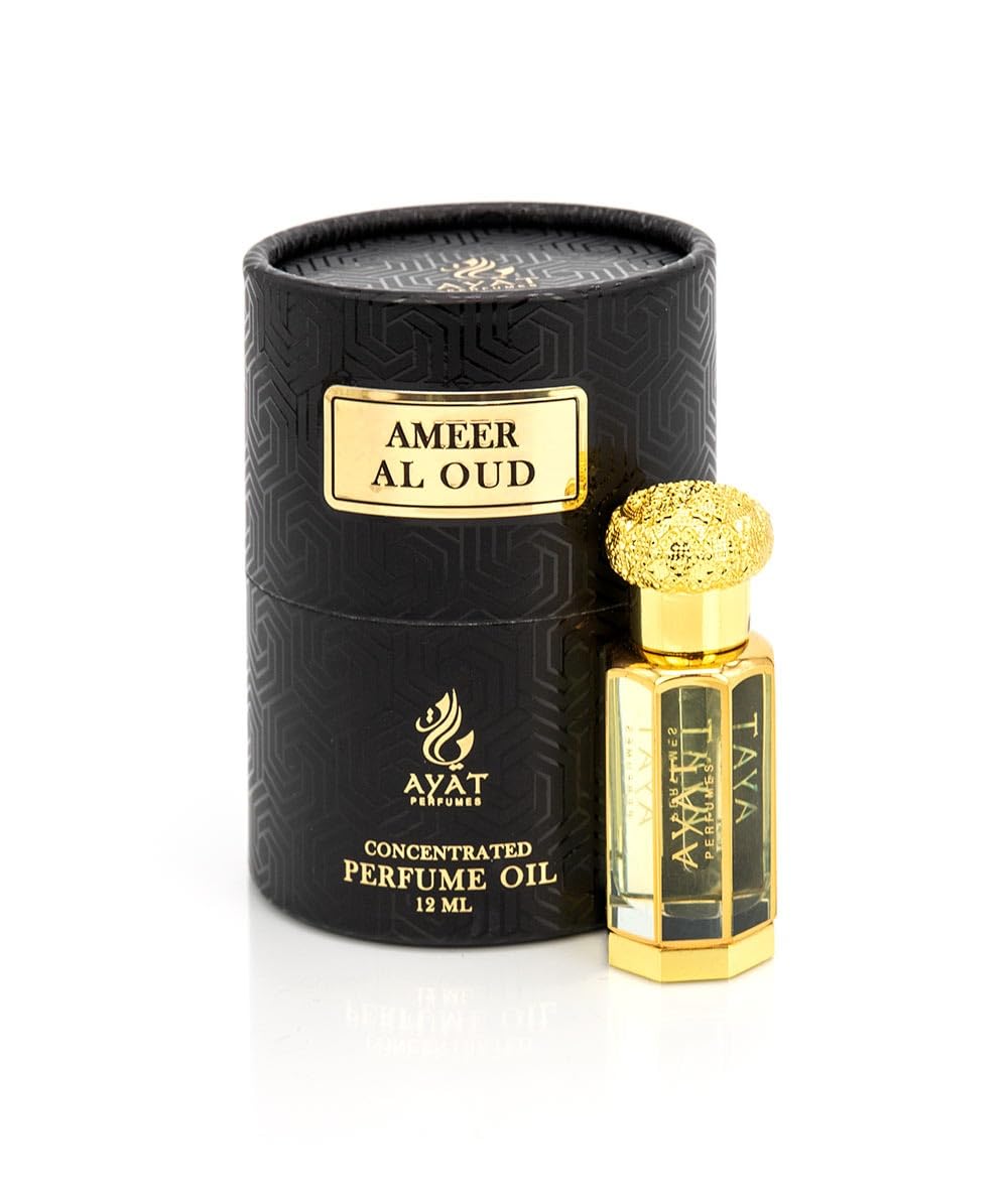 AYAT PERFUMES – Extrait de Parfum 12ml | Jolie Bouteille Dans Une Boîte Élégante | Attar Unisexe Sans Alcool | Huile Parfumée Longue Durée | Senteur Arabian Fabriqué Conçu à Dubaï (Musk Ehsaas)