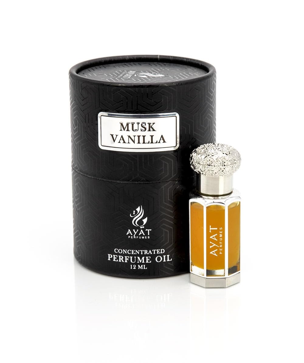 AYAT PERFUMES – Extrait de Parfum 12ml | Jolie Bouteille Dans Une Boîte Élégante | Attar Unisexe Sans Alcool | Huile Parfumée Longue Durée | Senteur Arabian Fabriqué Conçu à Dubaï (Musk Ehsaas)