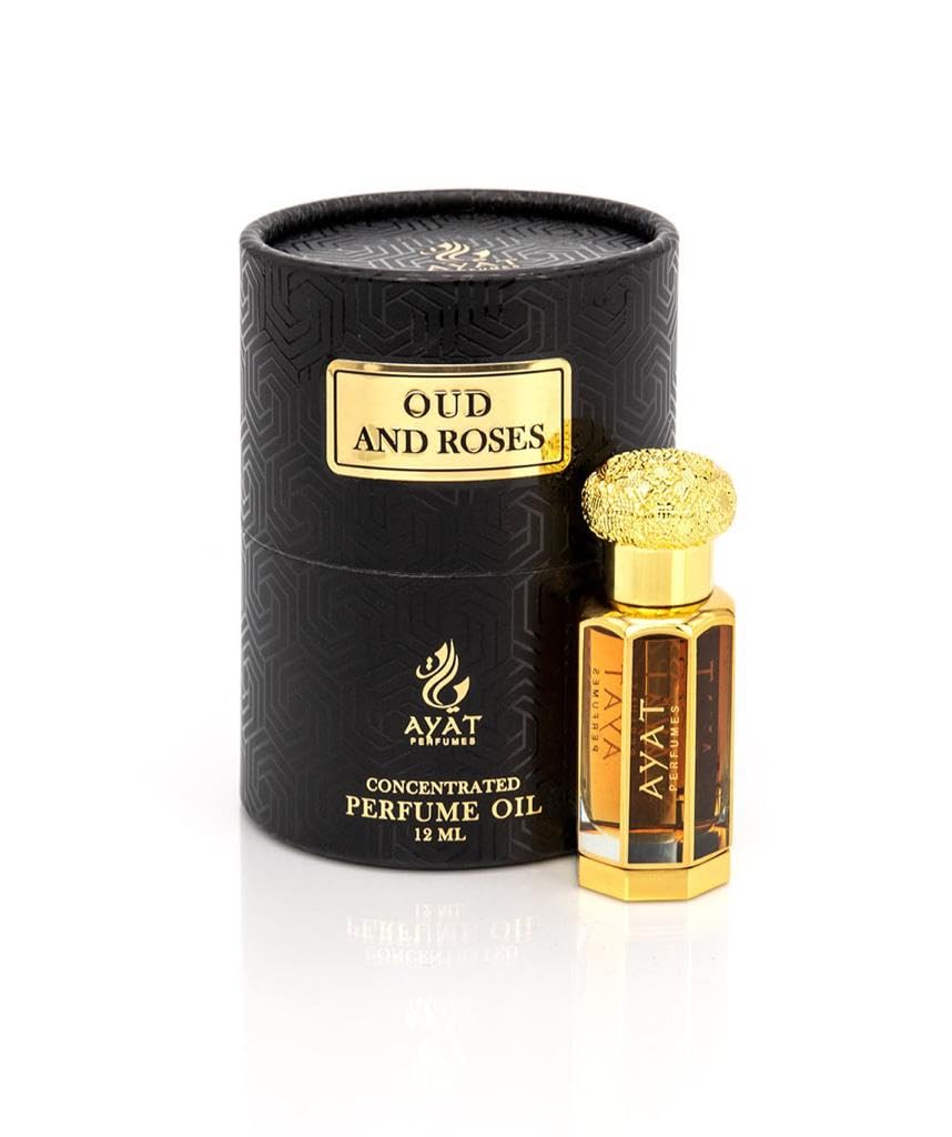 AYAT PERFUMES – Extrait de Parfum 12ml | Jolie Bouteille Dans Une Boîte Élégante | Attar Unisexe Sans Alcool | Huile Parfumée Longue Durée | Senteur Arabian Fabriqué Conçu à Dubaï (Musk Ehsaas)