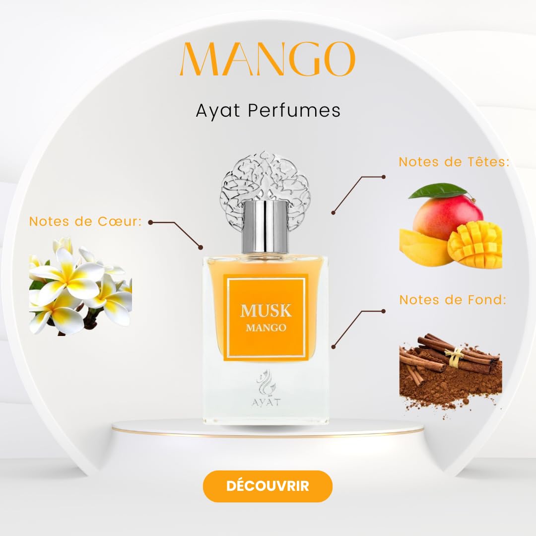 Ayat Perfumes – Coffret Prestige Complet Musk Collection - Eau de Parfum 50ml, Musc 5ml, Huiles Parfumée 12ml & Pommade de 18gr – Parfum Dubai (Musk Pomegranate)