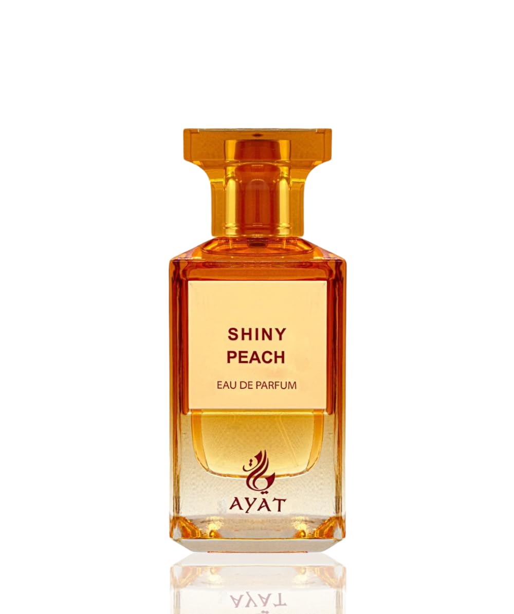 AYAT PERFUMES – Eau De Parfum 80ml de Dubaï Senteur Orientale & Fruitée – Parfum pour Femme et Homme - Une Fragrance Sensuel, Intemporel et Moderne - Unisexe (Shiny Peach)