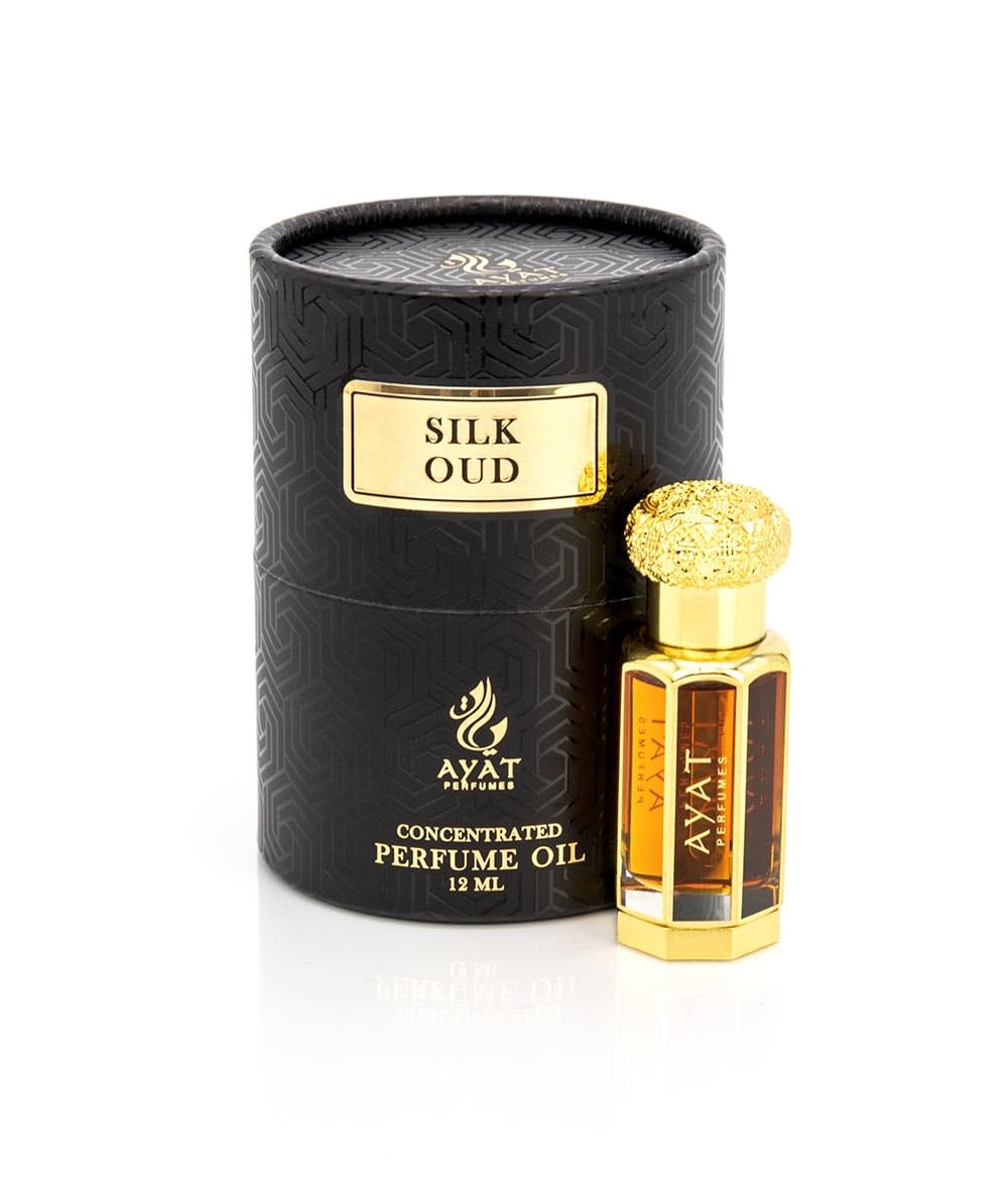 AYAT PERFUMES – Extrait de Parfum 12ml | Jolie Bouteille Dans Une Boîte Élégante | Attar Unisexe Sans Alcool | Huile Parfumée Longue Durée | Senteur Arabian Fabriqué Conçu à Dubaï (Musk Ehsaas)