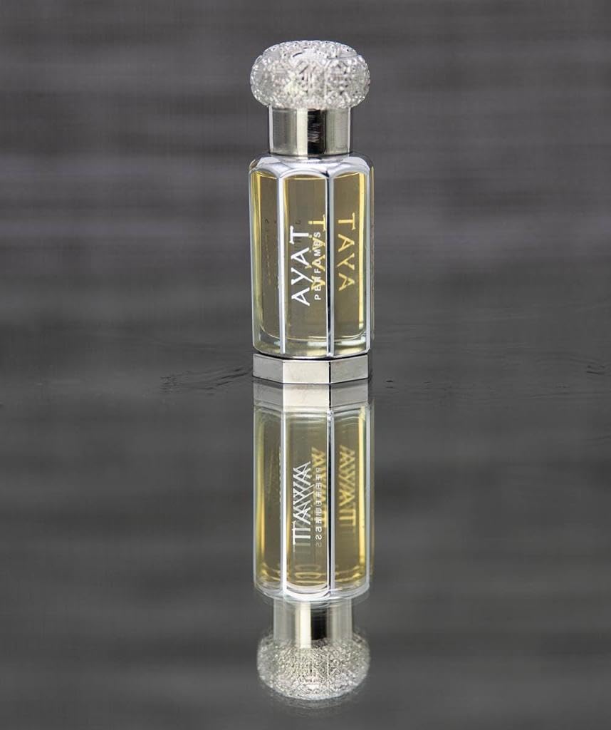 AYAT PERFUMES – Extrait de Parfum 12ml | Jolie Bouteille Dans Une Boîte Élégante | Attar Unisexe Sans Alcool | Huile Parfumée Longue Durée | Senteur Arabian Fabriqué Conçu à Dubaï (Musk Ehsaas)