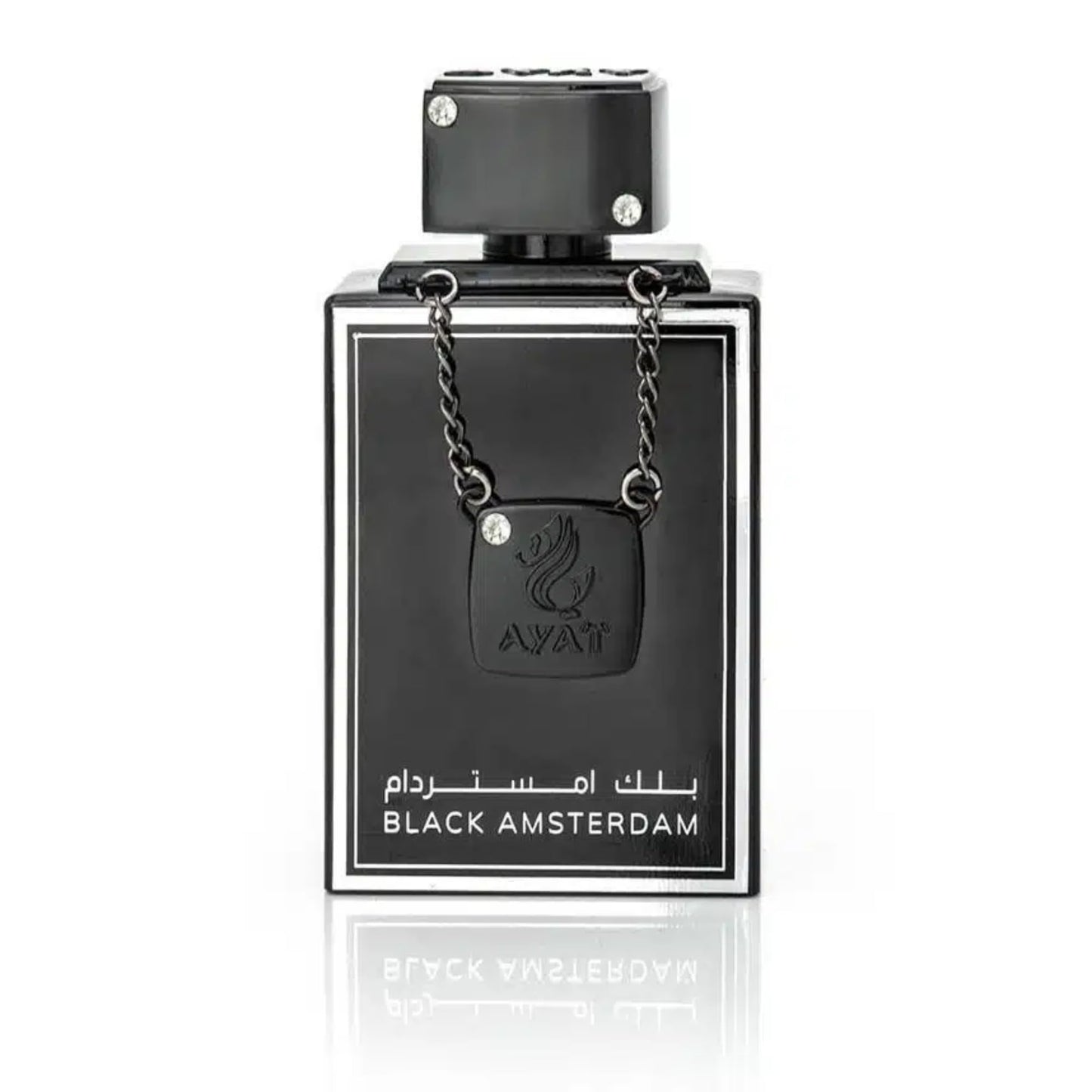 Ayat Perfumes - Eau De Parfum Diamond Series 100ml Parfum pour Homme - Parfum Dubai - Fabriqué aux Émirats Arabes Unis - Une Fragrance Sensuel Orientale (BLACK AMSTERDAM)