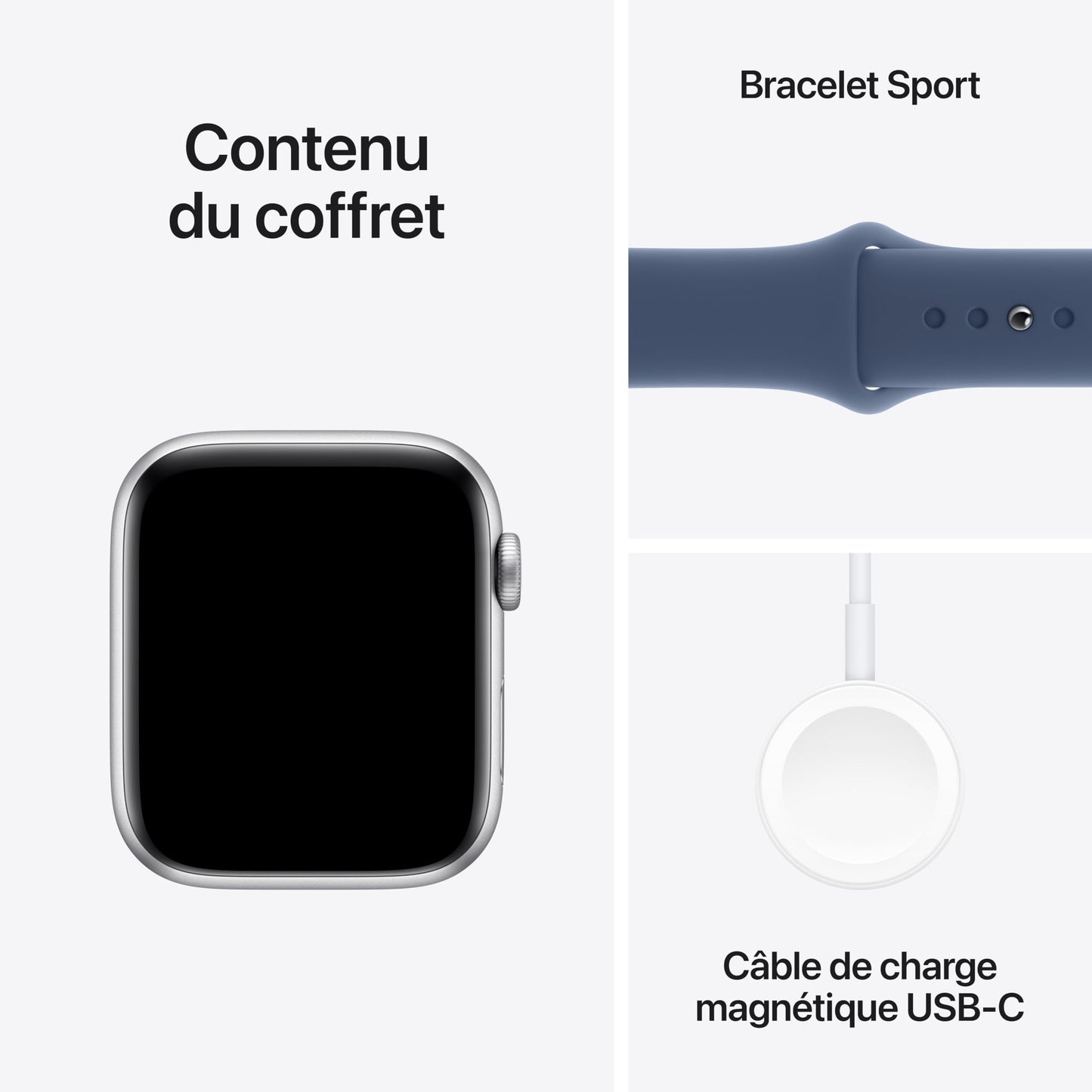 Apple Watch SE (2ᵉ gén) 44 mm GPS + Cellular Montre connectée avec Boîtier en aluminium minuit et Bracelet Sport minuit (M/L). Suivi activité et sommeil, détection accidents, suivi fréquence cardiaque