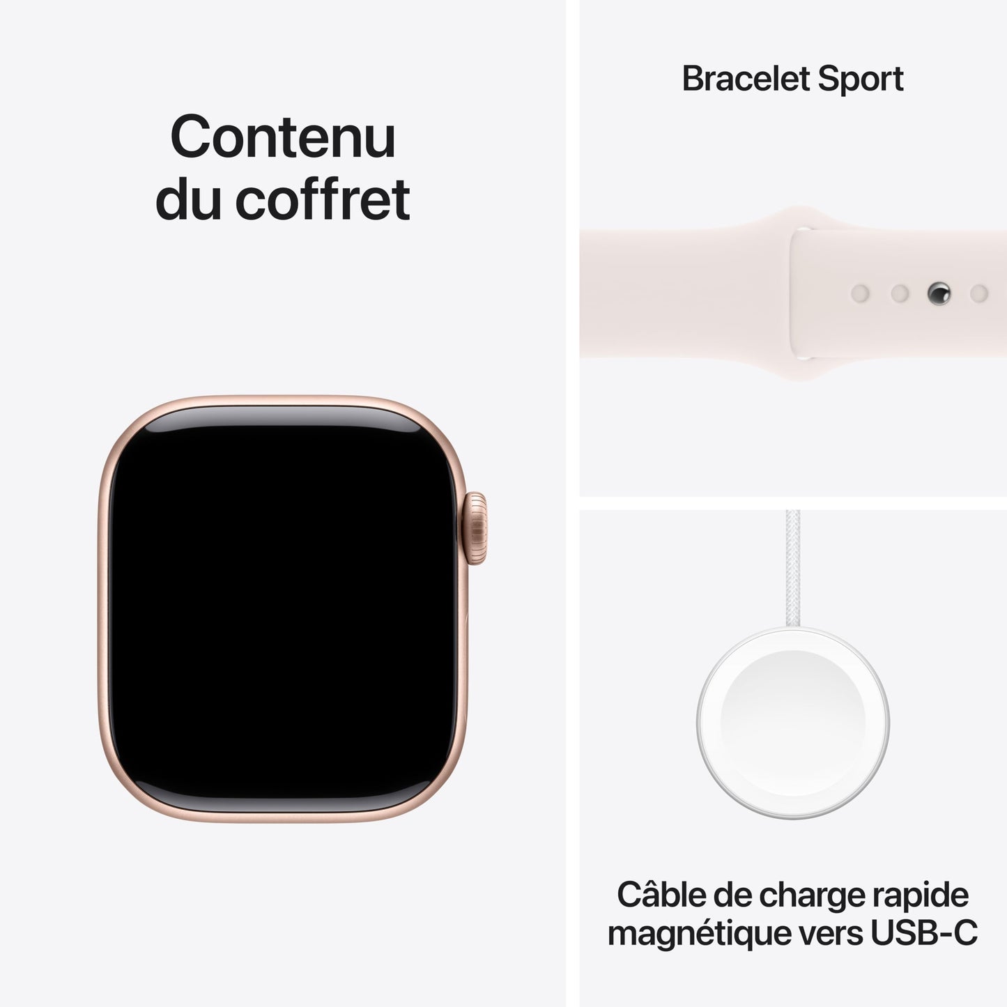 Apple Watch Series 10 (42 mm GPS + Cellular) Montre connectée avec Boîtier en Aluminium Noir de Jais et Bouchle Sport Encre Violette. Suivi de l’activité Physique, app ECG, Neutre en Carbone