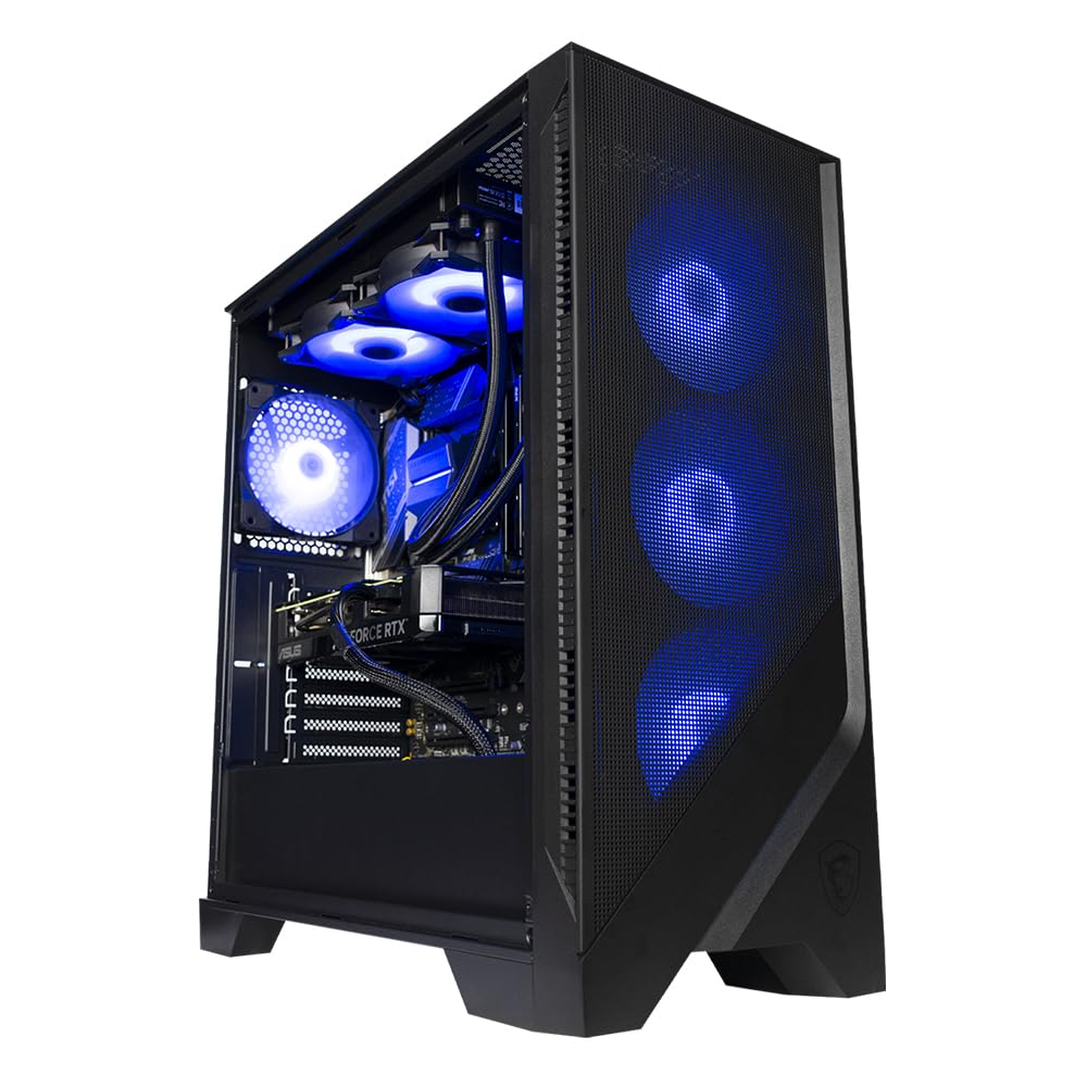 BREUNOR Avalon - Ordinateur de Bureau Gaming i7 12700F 12 cœurs jusqu'à 4,90 GHz, RTX 4060Ti 8Go, RAM 32Go DDR4 3600MHz, SSD NVMe 1000Go, Watercooling CPU 240mm, Windows 11 Pro, Pc Gamer i7