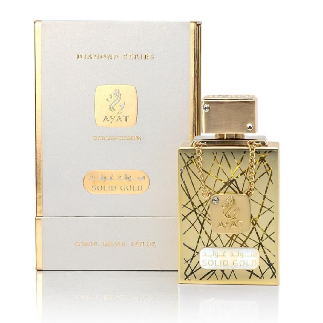 Ayat Perfumes - Eau De Parfum Diamond Series 100ml Parfum pour Homme - Parfum Dubai - Fabriqué aux Émirats Arabes Unis - Une Fragrance Sensuel Orientale (BLACK AMSTERDAM)