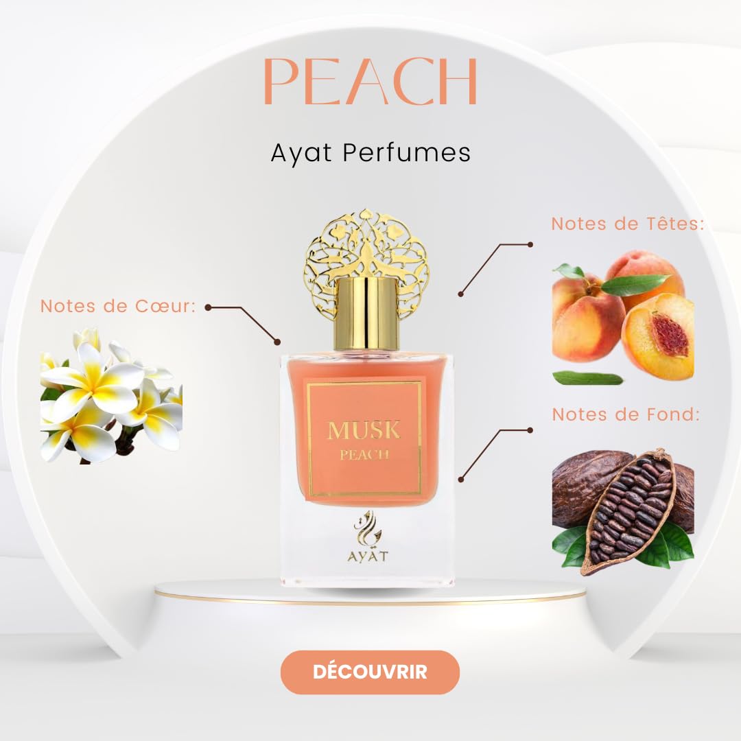 Ayat Perfumes – Coffret Prestige Complet Musk Collection - Eau de Parfum 50ml, Musc 5ml, Huiles Parfumée 12ml & Pommade de 18gr – Parfum Dubai (Musk Pomegranate)