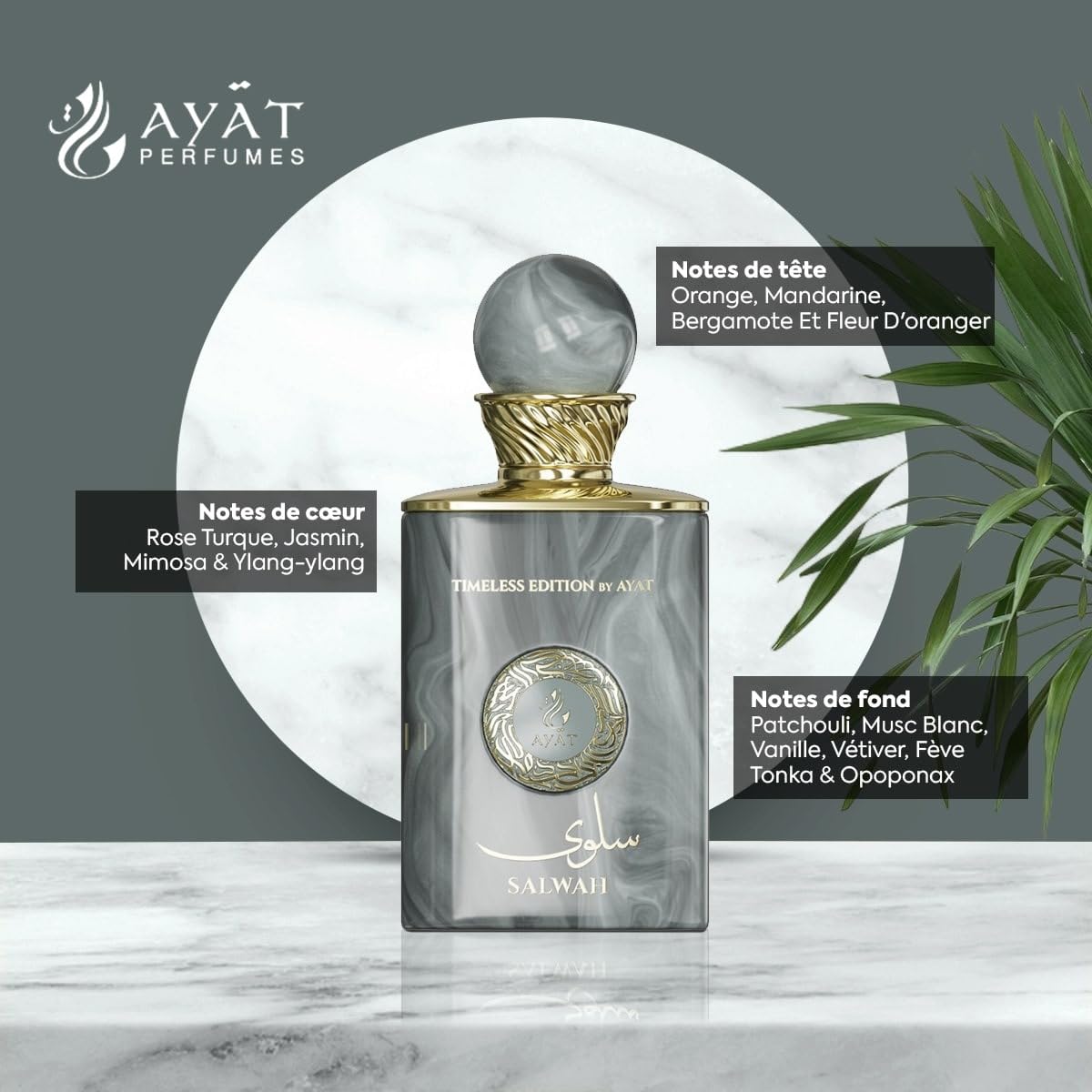 Ayat Perfumes - Eau De Parfum Diamond Series 100ml Parfum pour Homme - Parfum Dubai - Fabriqué aux Émirats Arabes Unis - Une Fragrance Sensuel Orientale (BLACK AMSTERDAM)