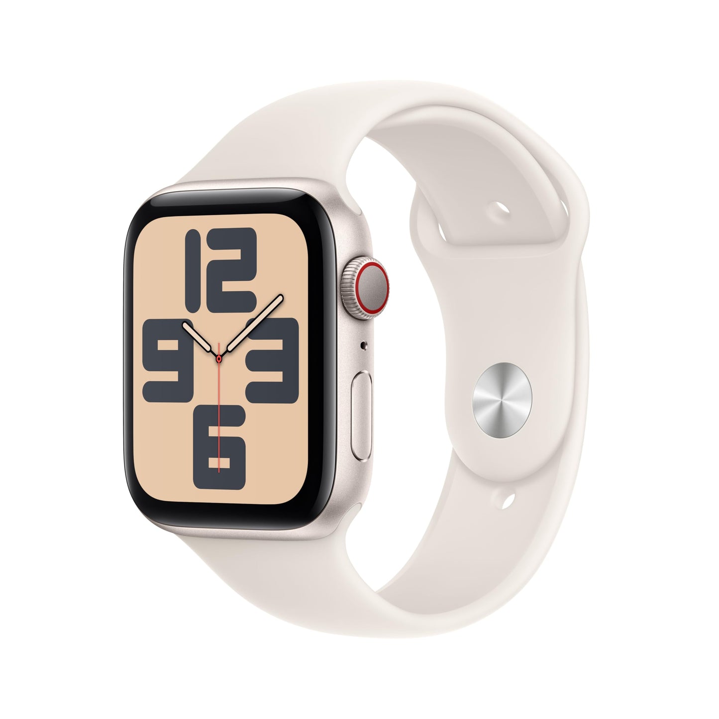 Apple Watch SE (2ᵉ gén) 44 mm GPS + Cellular Montre connectée avec Boîtier en aluminium minuit et Bracelet Sport minuit (M/L). Suivi activité et sommeil, détection accidents, suivi fréquence cardiaque