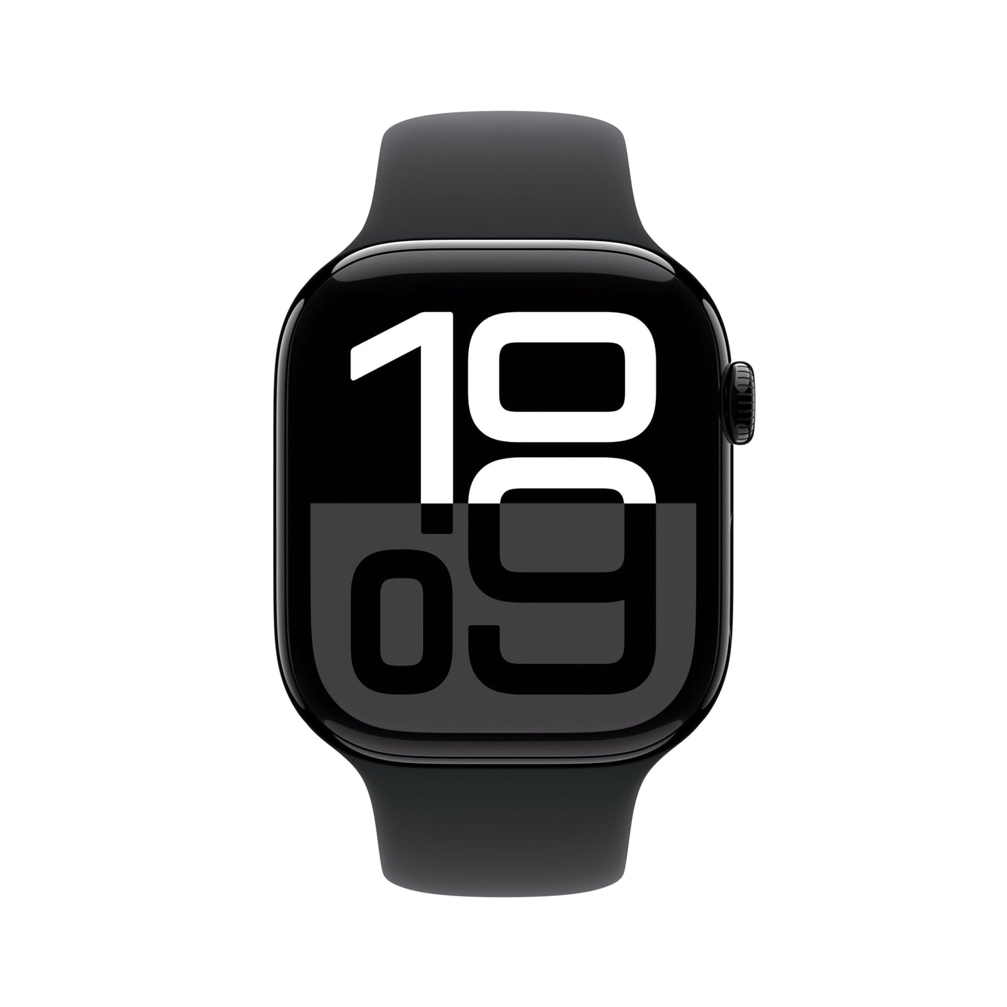 Apple Watch Series 10 (42 mm GPS + Cellular) Montre connectée avec Boîtier en Aluminium Noir de Jais et Bouchle Sport Encre Violette. Suivi de l’activité Physique, app ECG, Neutre en Carbone