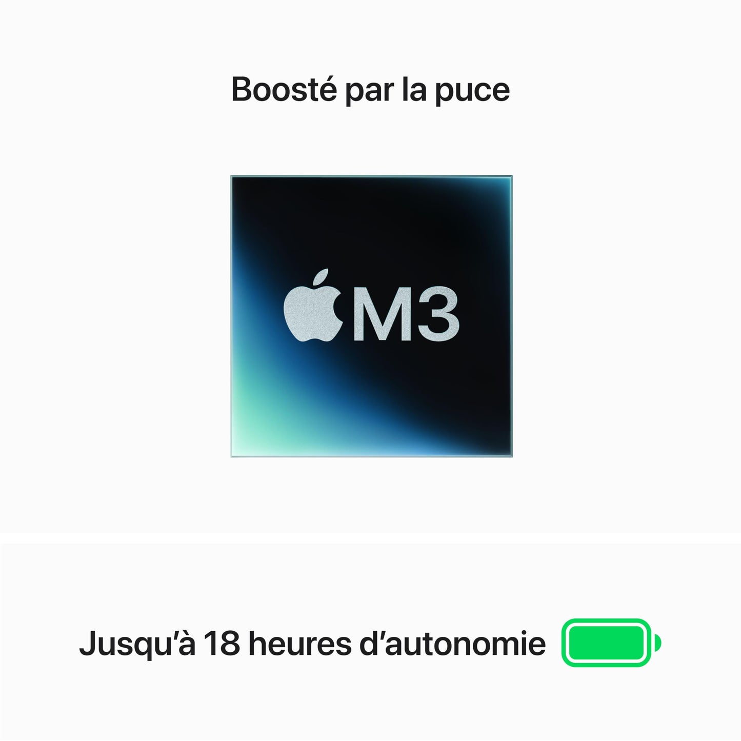 Apple Portable MacBook Air 13 Pouces avec Puce M3 : écran Liquid Retina 13,6 Pouces, 16 Go de mémoire unifiée, 256 Go de Stockage SSD, Clavier rétroéclairé, caméra FaceTime HD 1080p. Lumière stellaire