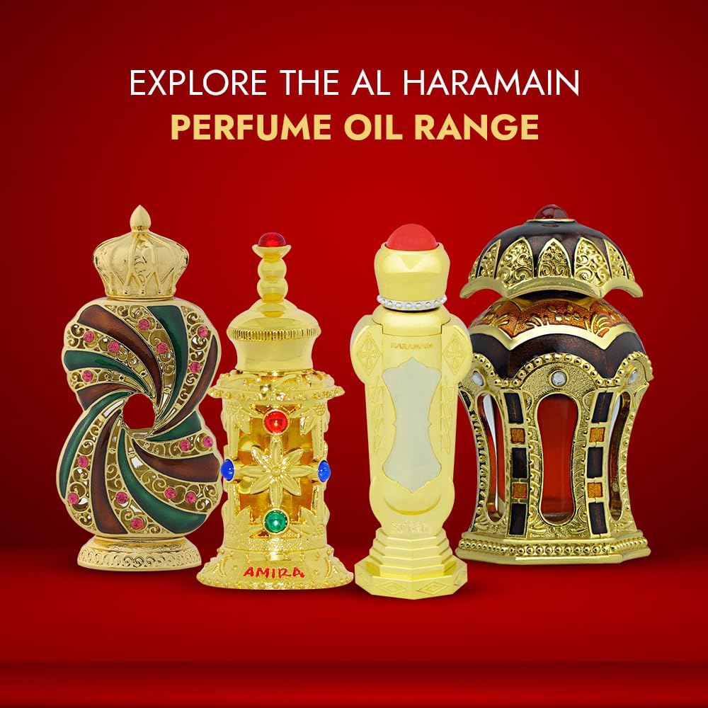 Al Haramain Rafia Gold Huile parfumée unisexe 20 ml | Parfum luxueux constant et progressif