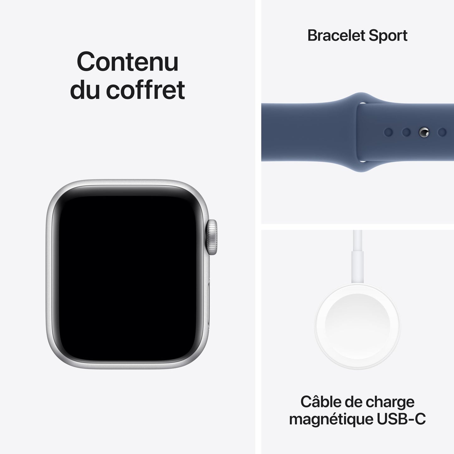 Apple Watch SE (2ᵉ gén) 44 mm GPS + Cellular Montre connectée avec Boîtier en aluminium minuit et Bracelet Sport minuit (M/L). Suivi activité et sommeil, détection accidents, suivi fréquence cardiaque