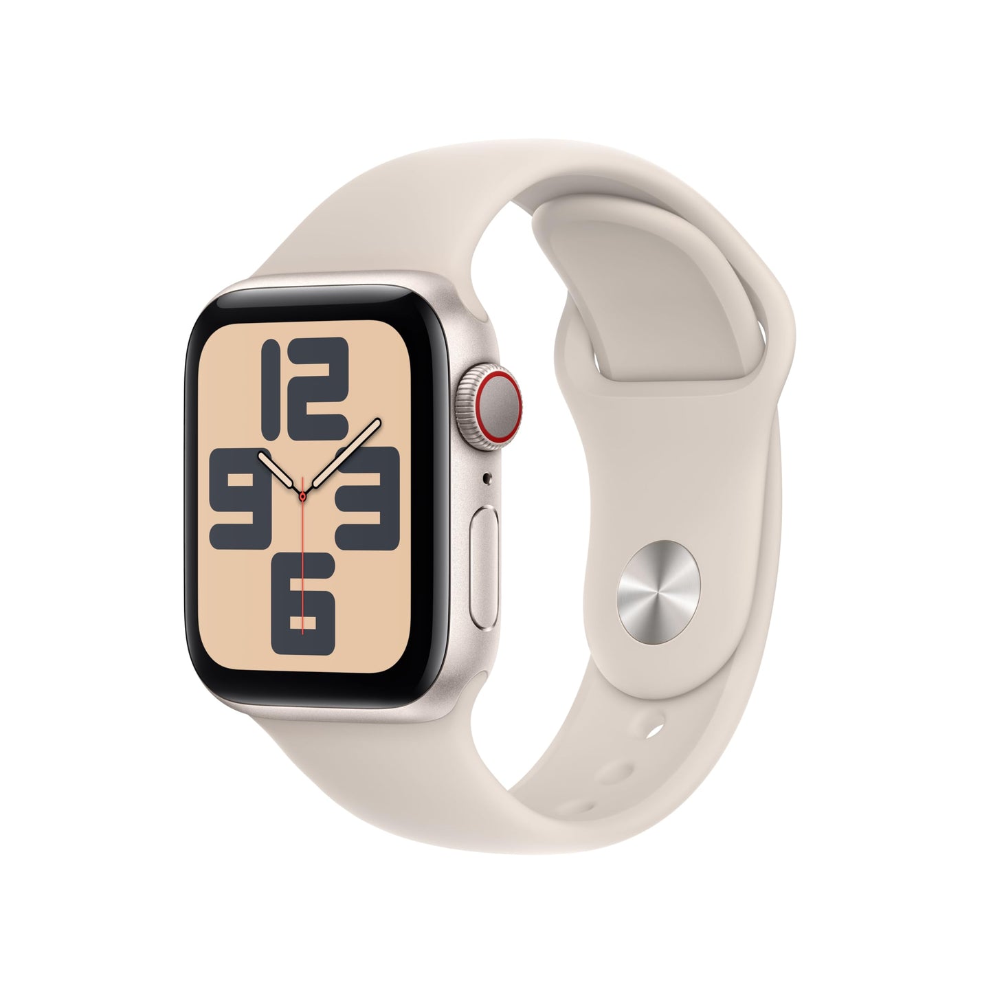 Apple Watch SE (2ᵉ gén) 44 mm GPS + Cellular Montre connectée avec Boîtier en aluminium minuit et Bracelet Sport minuit (M/L). Suivi activité et sommeil, détection accidents, suivi fréquence cardiaque