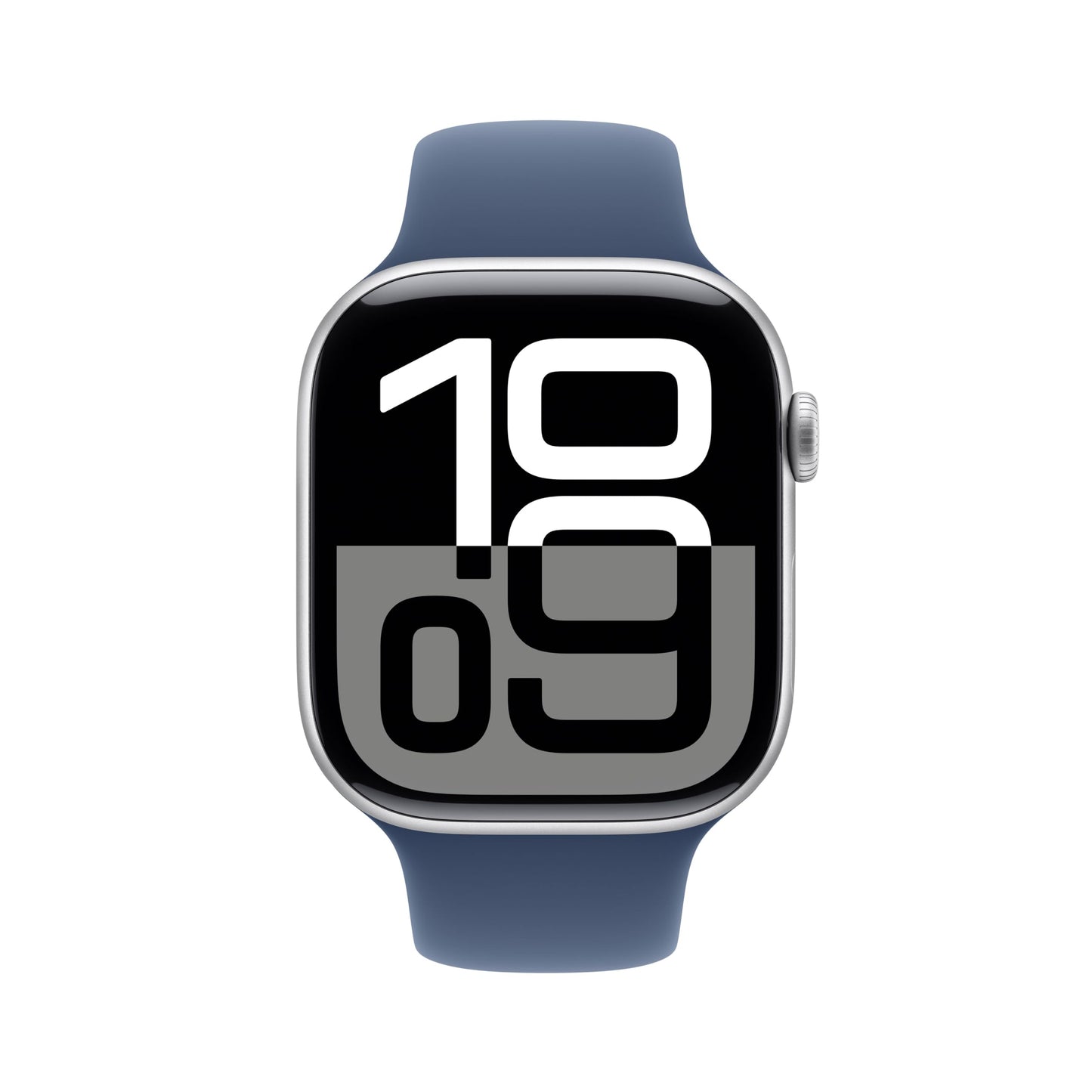 Apple Watch Series 10 (42 mm GPS + Cellular) Montre connectée avec Boîtier en Aluminium Noir de Jais et Bouchle Sport Encre Violette. Suivi de l’activité Physique, app ECG, Neutre en Carbone