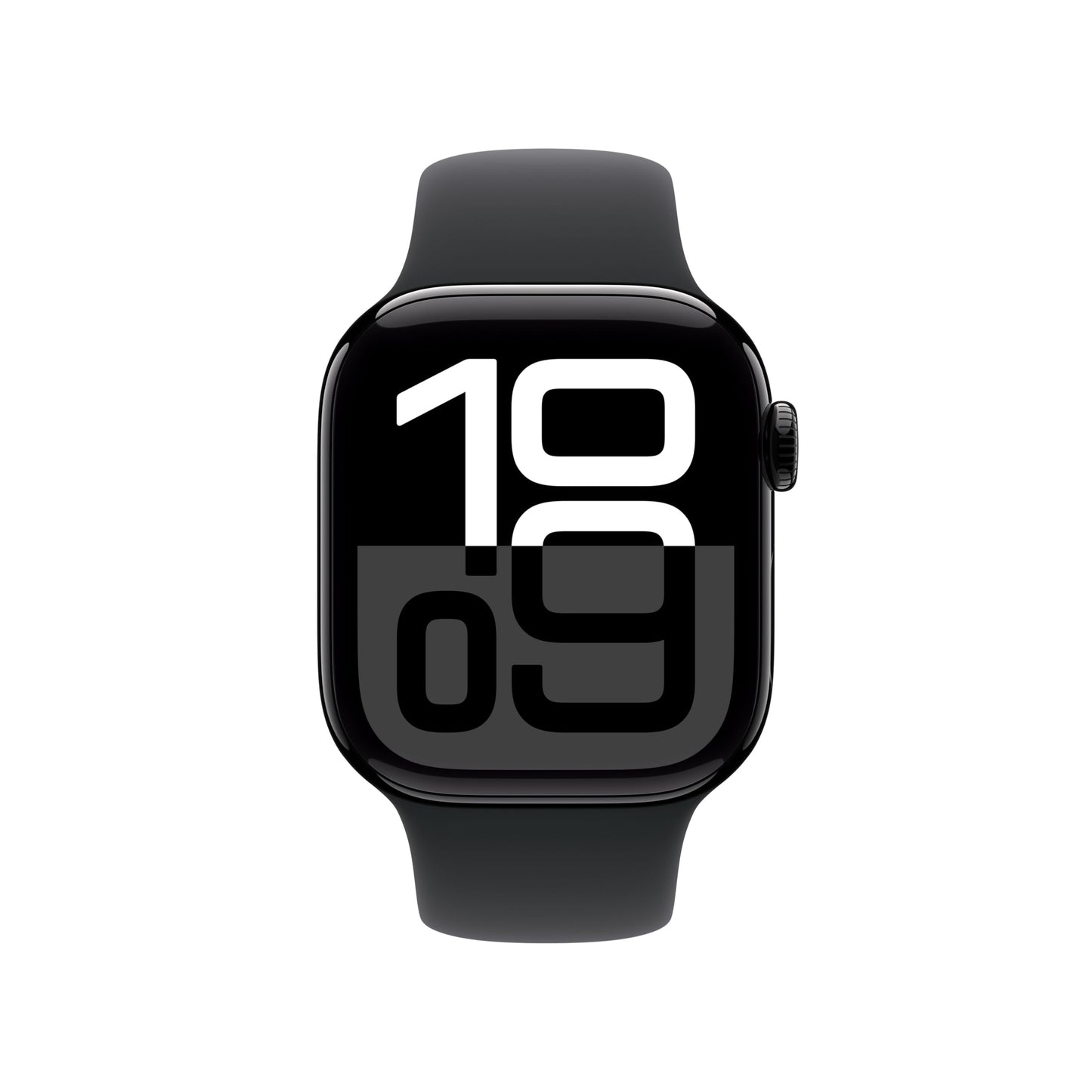 Apple Watch Series 10 (42 mm GPS + Cellular) Montre connectée avec Boîtier en Aluminium Noir de Jais et Bouchle Sport Encre Violette. Suivi de l’activité Physique, app ECG, Neutre en Carbone