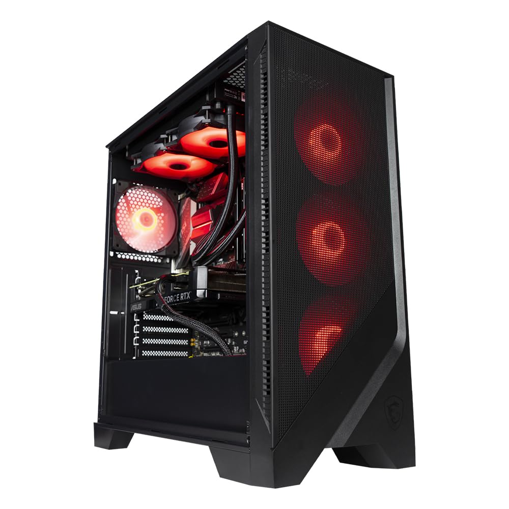 BREUNOR Avalon - Ordinateur de Bureau Gaming i7 12700F 12 cœurs jusqu'à 4,90 GHz, RTX 4060Ti 8Go, RAM 32Go DDR4 3600MHz, SSD NVMe 1000Go, Watercooling CPU 240mm, Windows 11 Pro, Pc Gamer i7