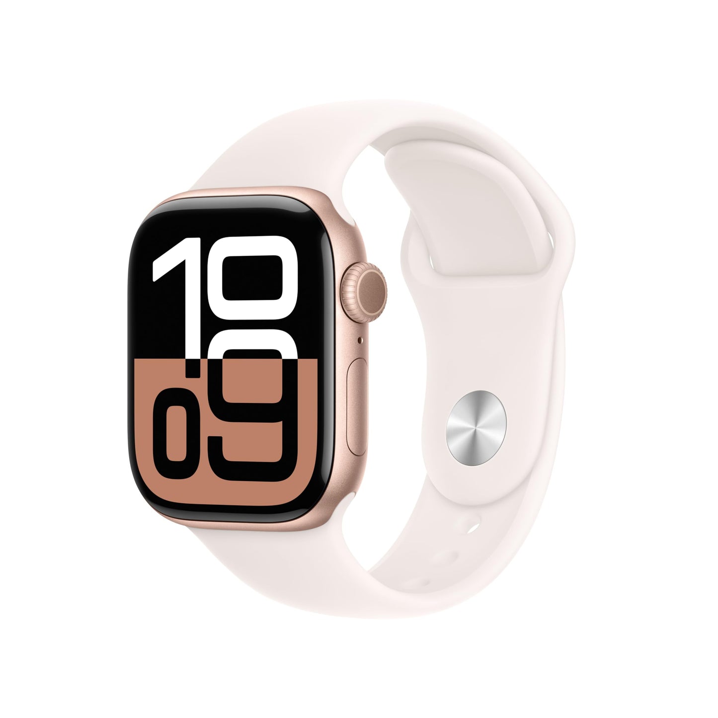 Apple Watch Series 10 (46 mm GPS) Montre connectée avec Boîtier en Aluminium Noir de Jais et Bracelet Sport Noir (S/M). Suivi de l’activité Physique, app ECG, écran Retina Toujours activé