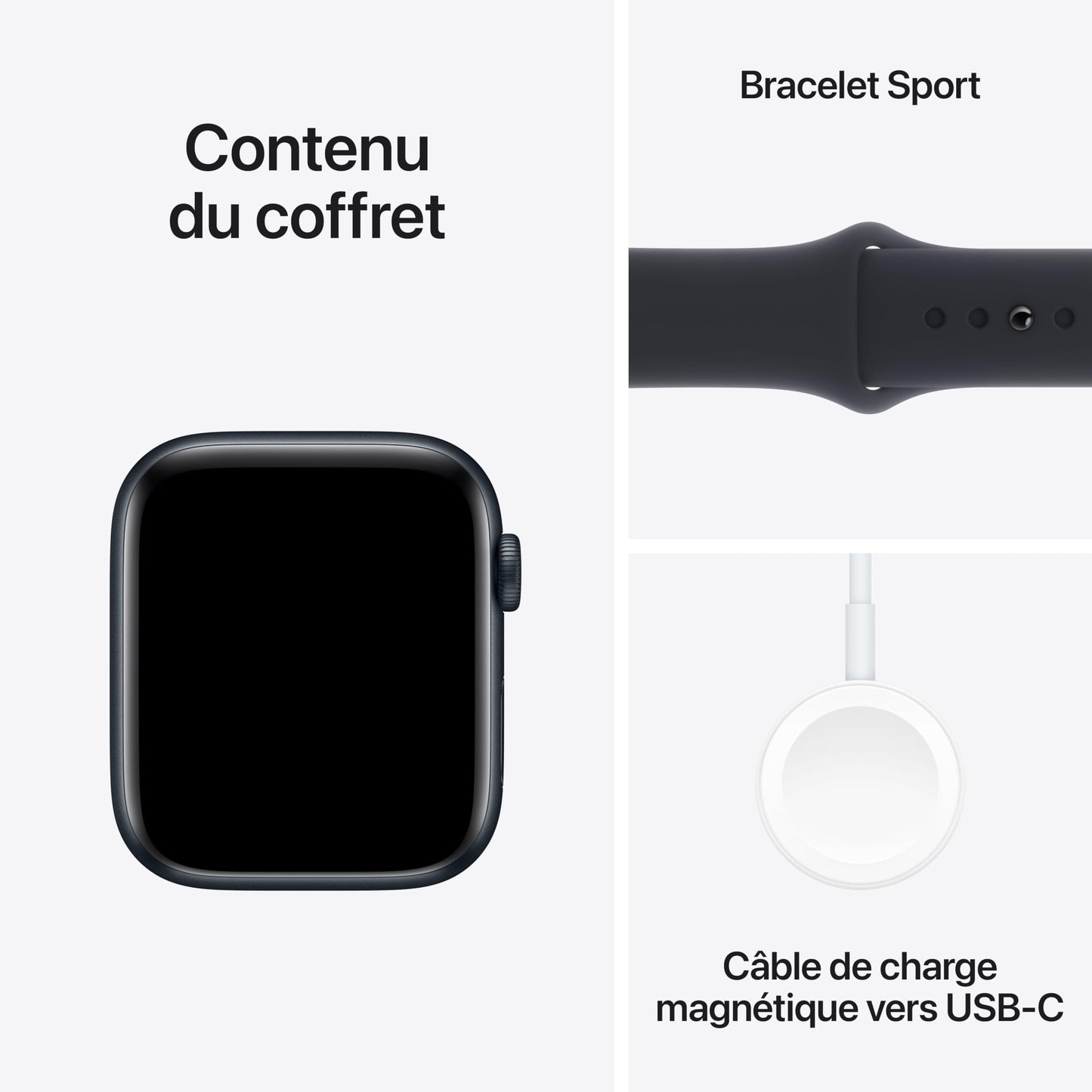 Apple Watch SE (2ᵉ génération) 40 mm GPS Montre connectée avec Boîtier en Aluminium lumière stellaire et Bracelet Sport lumière stellaire (S/M). Suivi activité et Sommeil, détection Accidents