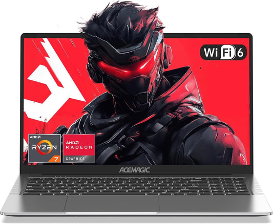 ACEMAGIC Gaming Ordinateur Portable avec Boîtier en Métal et Rétroéclairage,AMD Ryzen 7 5825U(8C/16T,4,30 GHz) pour PC Portables Gamer,16,1 Pouces FHD,16Go DDR4,512Go M.2 SSD,WiFi 6,BT5.2,HDMI,Type C