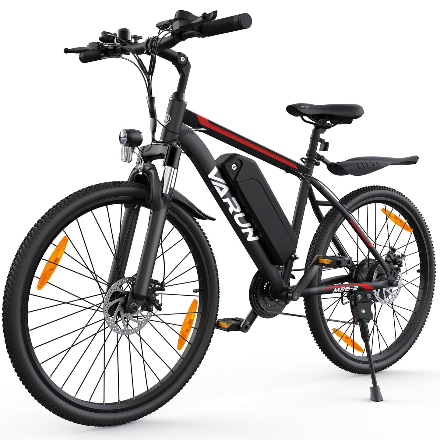 VARUN Velo Electrique, 24"/26"/27.5" VTT Électrique avec 48V/36V Batterie, Jusqu'à 55-100KM, 250W Moteur, Vélo Électrique Homme Femme avec 21/1 Vitesses, Écran LCD, Ville E-Bike avec Pédalage Assisté