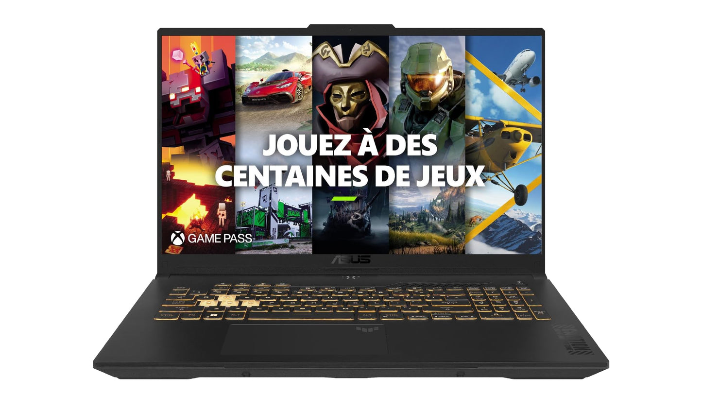 Asus TUF Gaming A17-TUF707NVR-HX014W 17.3" Pouces FHD 144HZz PC Portable (AMD Ryzen 7 7435HS, 16 Go DDR5 5600Mhz, 512 Go SSD, NVIDIA GeForce RTX 4060 TGP140W, Windows 11 Home) - Clavier AZERTY