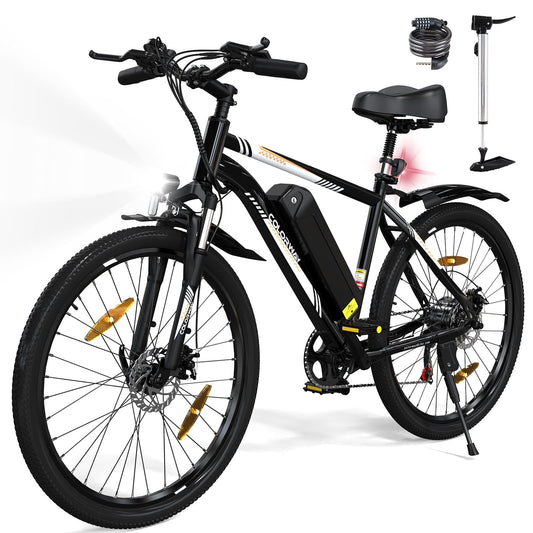 COLORWAY Vélo électrique pour Adultes, vélo de Montagne 26", EBike avec Batterie Amovible 36V 15Ah, écran LCD, Frein à Disque Double ebike