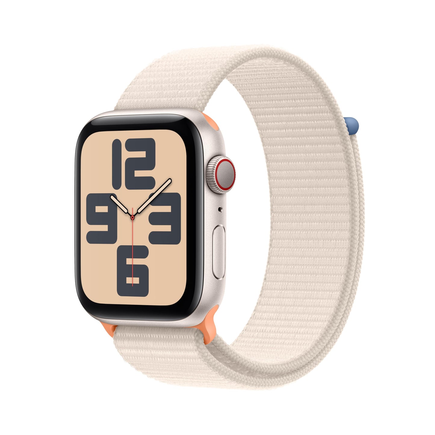 Apple Watch SE (2ᵉ gén) 44 mm GPS + Cellular Montre connectée avec Boîtier en aluminium minuit et Bracelet Sport minuit (M/L). Suivi activité et sommeil, détection accidents, suivi fréquence cardiaque