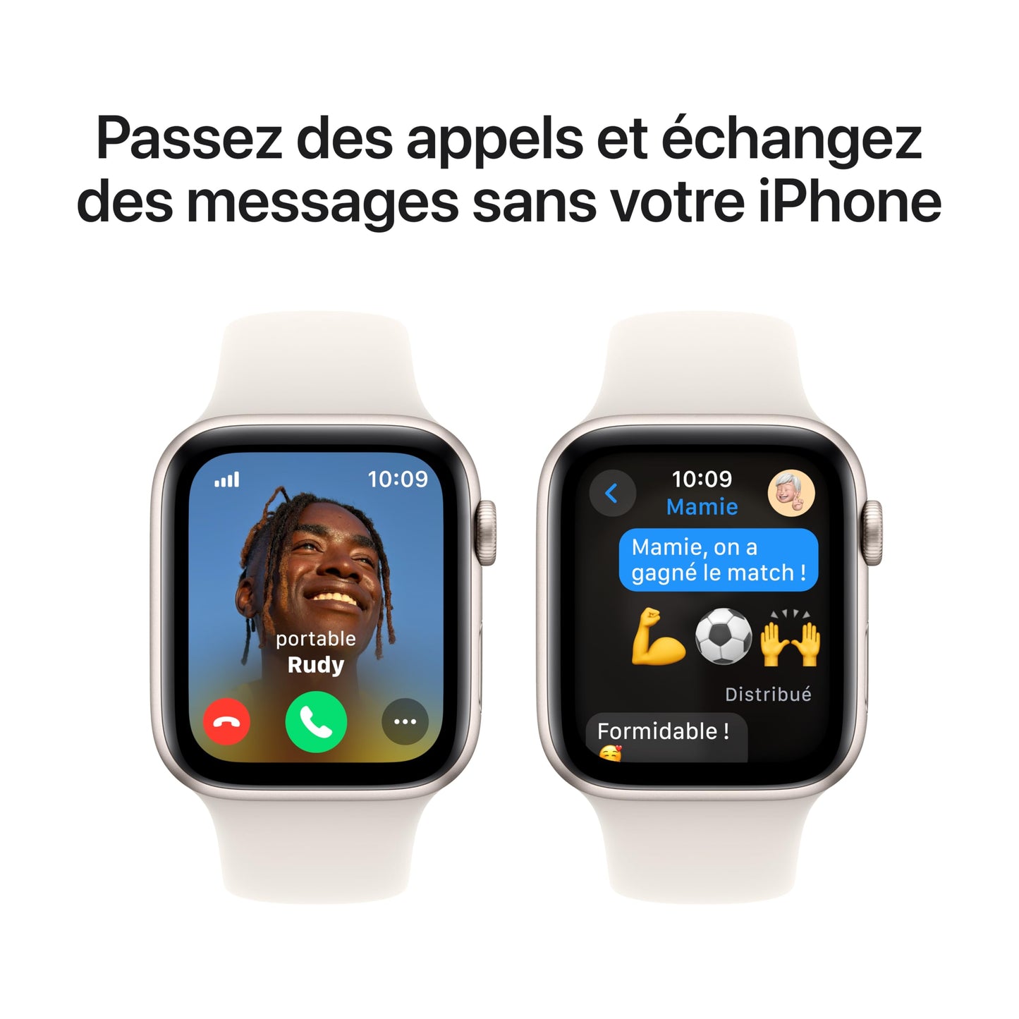 Apple Watch SE (2ᵉ gén) 44 mm GPS + Cellular Montre connectée avec Boîtier en aluminium minuit et Bracelet Sport minuit (M/L). Suivi activité et sommeil, détection accidents, suivi fréquence cardiaque