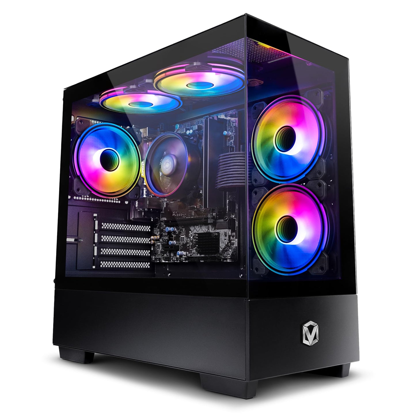 Vibox I-110 PC Gamer - 22" Écran Pack - Quad Core AMD Ryzen 3200G Processeur 4GHz - Radeon Vega 8 Graphique - 16Go RAM - 500Go NVMe SSD - Linux OS - WiFi