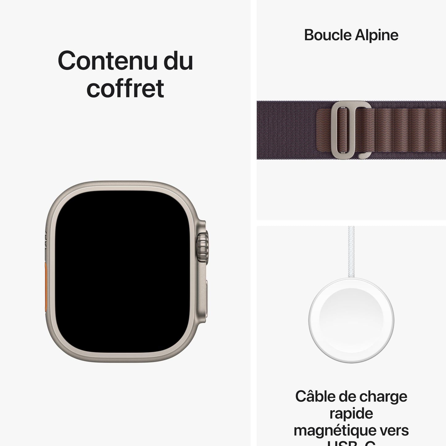 Apple Watch Ultra 2 (49 mm GPS + Cellular) Montre de Sport connectée avec Boîtier en Titane Naturel et Bracelet Milanais Titane Naturel (Medium). Suivi de l’activité, Neutre en Carbone