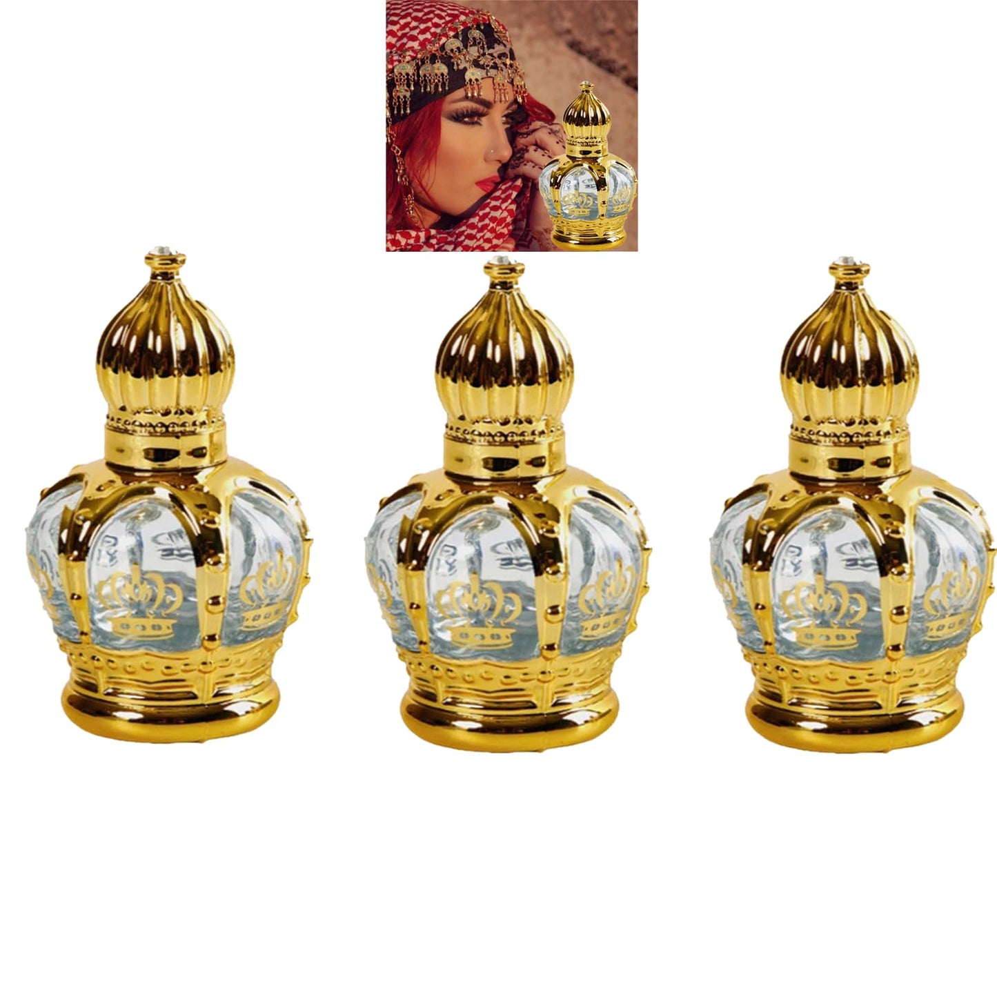 BAOEND Parfum arabe - Produits de luxe de Dubaï - Parfum d'huile parfumée personnelle et addictif - Un arôme caractéristique et séduisant - Parfum luxueux d'Arabie, 3 pièces