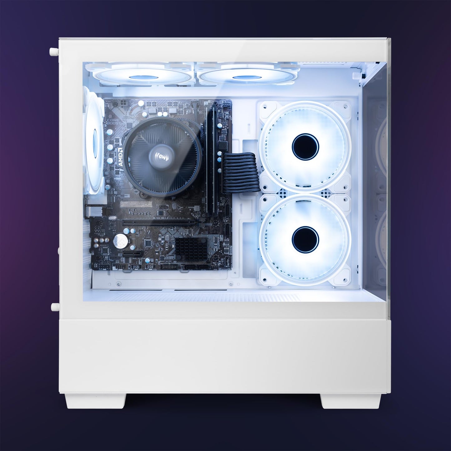 Vibox I-110 PC Gamer - 22" Écran Pack - Quad Core AMD Ryzen 3200G Processeur 4GHz - Radeon Vega 8 Graphique - 16Go RAM - 500Go NVMe SSD - Linux OS - WiFi