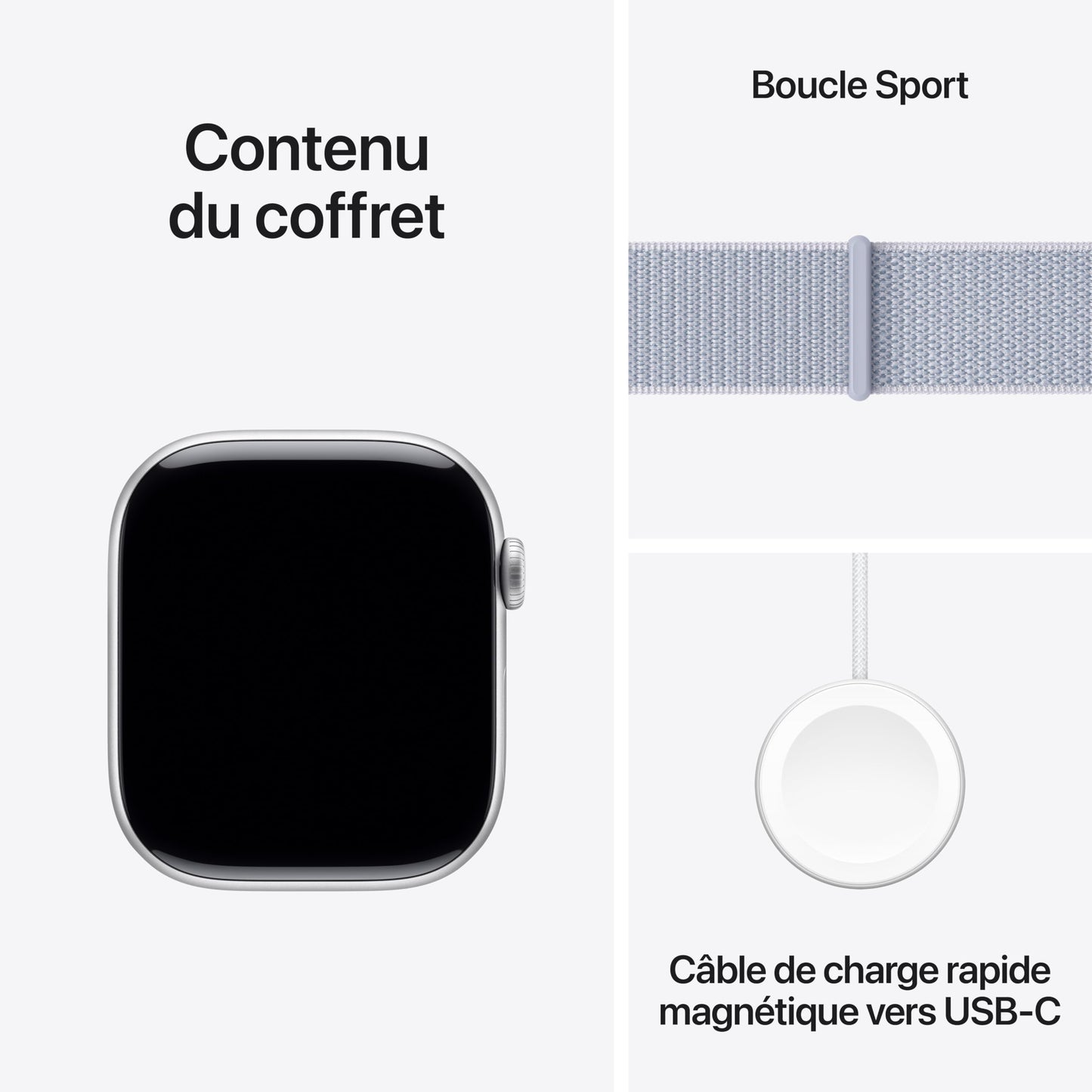 Apple Watch Series 10 (42 mm GPS + Cellular) Montre connectée avec Boîtier en Aluminium Noir de Jais et Bouchle Sport Encre Violette. Suivi de l’activité Physique, app ECG, Neutre en Carbone