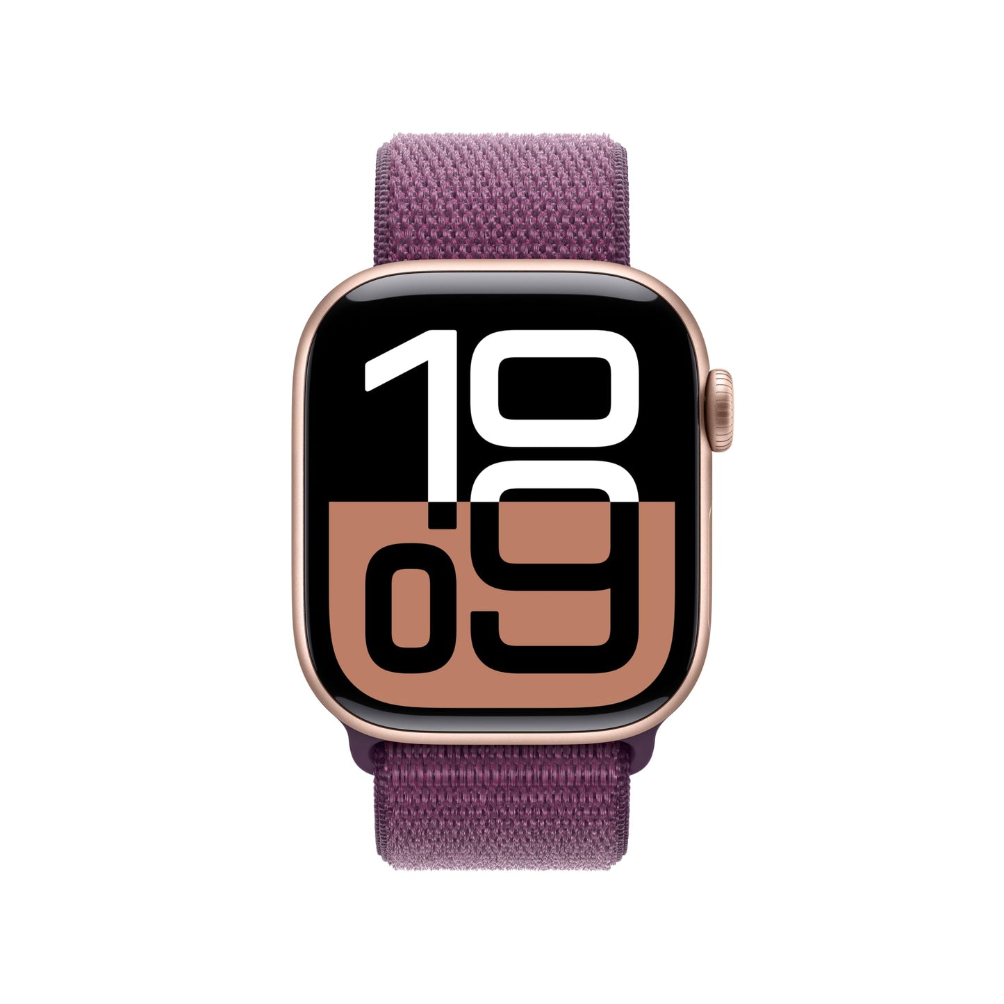 Apple Watch Series 10 (42 mm GPS + Cellular) Montre connectée avec Boîtier en Aluminium Noir de Jais et Bouchle Sport Encre Violette. Suivi de l’activité Physique, app ECG, Neutre en Carbone